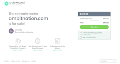 Desktop Screenshot of ambitnation.com